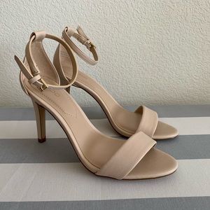 Aldo Nude Heeled Sandal 6.5